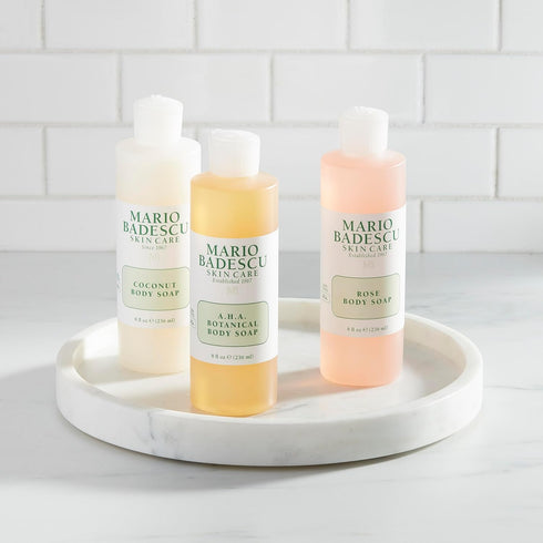 Mario Badescu Rose Body Soap | For a Pampered, Refreshed, and Hydrated Skin | Scented with the Sweetest Hint of Floral | Shower Gel for Daily Use ...