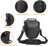 FOSOTO DSLR Camera Case Nylon Holster Bag Compatible for Nikon D3300 D3400 D3500 D5300 D5600 B700,Canon EOS Rebel XT XTi T6 T5i T3i SL2 1300D,Pent...