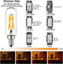 LiteHistory LED Bulb Dimmable 6W Equal Warm White 2700K T6 T25 E12 Candelabra Bulb 60 watt for Chandeliers,Ceiling Fan,Pendant,Wall sconces AC120V...