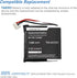 Replacement Battery for Standard Horizon HX150 FNB-124LI 1100mAh/7.4V...