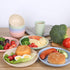 LuckyZone 7.8 Inches Unbreakable Wheat Straw Plates - Reusable Plate Set - Dishwasher & Microwave Safe - Perfect for Dinner Dishes - Healthy, BPA ...