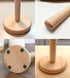Wooden Paper Towel Holder Countertop - Solid Beechwood Paper Towel Dispenser Stand with Anti-Skid Base...