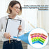1000 PCS/10 Pack Sign Here Tabs, Please Sign Here Stickers Sign Here Message Flags 5 Colors with Arrow Flags Sticky Notes Easy to Post for Office ...