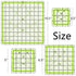 Quilting Rulers,4 Quilting Templates Square Ruler (3.5"X3.5", 5"X5", 6.5"X6.5", 10.5"X10.5"),Quilting Rulers Acrylic Rulers Fabric Cutting Ruler w...