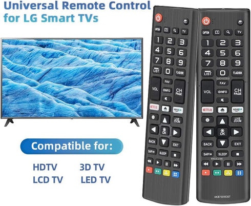 Gvirtue AKB75095307 Universal Replacement Remote Control for All LG TV Remote, Compatible Compatible with All Models for LG LED OLED LCD UHD HDTV ...