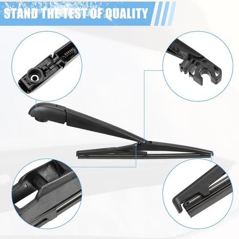 ACROPIX Rear Windshield Wiper Blade Arm Replacement Set OEM Quality Fit for Toyota Matrix 2009-2014 for Toyota Prius V 2012-2018 - Pack of 2...