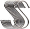 Heavy Duty Metal Chrome Plated S Shape Hooks, Set of 10 (Large)...