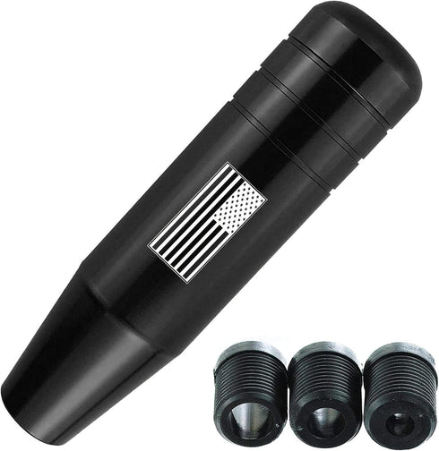 Miytsya Pack-1 Gear Stick Shifter Knobs, American Flag Design Metal Gear Stick Shift Knob, Automatic Shift Knob, Weighted Car Shift Handle Knob Fi...