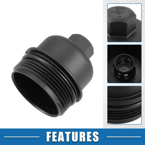 Engine Oil Filter Housing Cover Cap 11428507685 for BMW 328d 2.0L Diesel 2014-2018 Plastic Black...