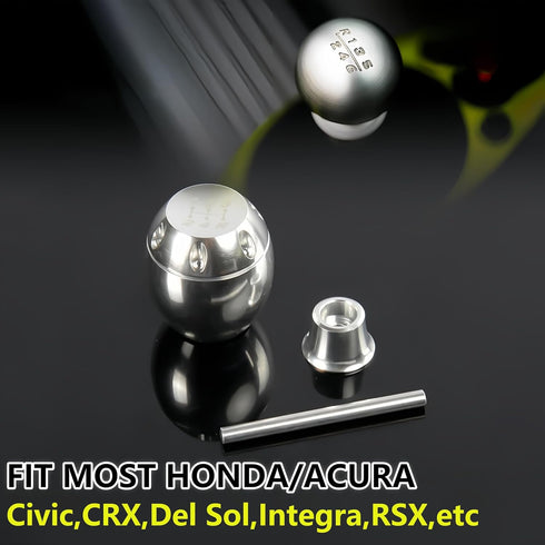 G-PLUS 5 Speed Type R Gear Shift Knob Shifter Lever Stick Head Compatible with Most Honda/Acura with 10x1.5 Pitch Thread (Civic, CRX, Del Sol, Int...