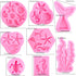 Mermaid Molds Silicone Fondant Molds Marine Theme Chocolate & Polymer Clay Candy & Soap Molds Mermaid Tail Seashell Coral Turtle Starfish Seahorse...
