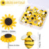 Sunflower Bee Push Pins, Thumb Tacks Decorative Push Pins Cork Board Pins for Bulletin Board Photos Wall Office Decorations Supplies...