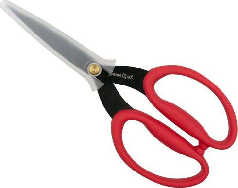 by Emma Oliver – 7-1/2 Inch Serrated Blade Shears – Perfect for Cutting Fabric, Cloth, Paper & More (7-1/2")...