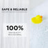 Hookless Full Length 2-in-1 Chlorine-Free PEVA Shower Curtain with Flex-On Rings for Easy Installation, 71" x 74", Water-Repellent, Easy Install, ...