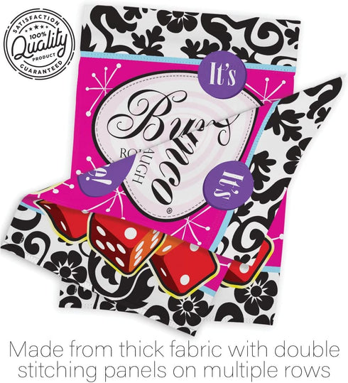 Breeze Decor It's Bunco Time Garden Flag Interests Games Night Dice Poker Bingo Hobbies Leisure Activity House Decoration Banner Small Yard Gift D...