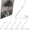 6 Pack Vinyl Record Stand Display, Clear Acrylic Tabletop Album Now Playing Holder, Album Record Holder LP Vinyl Record Storage Display Stand...