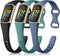 Maledan 3 Pack Bands Compatible with Fitbit Charge 5 Band for Women Men, Soft Slim Thin Sport Replacement Accessories for Fitbit Charge 5/Charge 6...