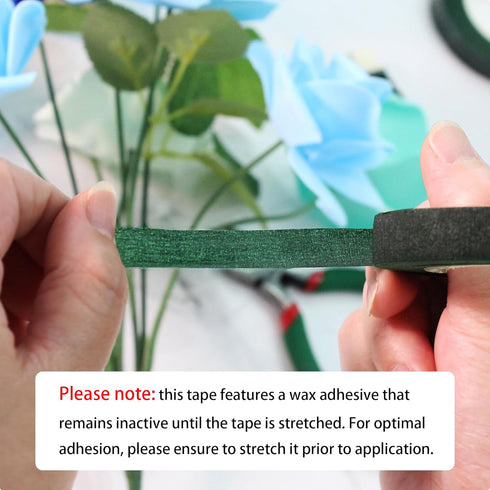 Floral Arrangement Kit with Green Flower Tape, Metal Wire, Clear Tape, Flores Cutter for Stem Wrap Florist Bouquet Accessories Making Supplies DIY...