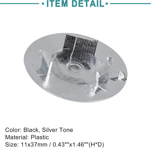 ACROPIX 5 Speed Gear Shift Knob Emblem Cover for Fit for Volkswagen Beetle Black Silver Tone...