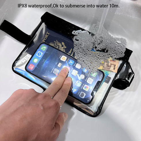 Waterproof Waist Bag Waterproof Waist Pouch With Secret Holder Keep Your Phone kindle Wallet Watch Passport Dry Perfect For Surf Canoe Swim Snorke...