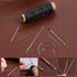 55Yards Waxed Thread with 7 Pcs Leather Needles for Hand Sewing 150D Flat Sewing Waxed Thread Leather Repair Needles for Women Sewing Upholstery L...