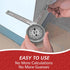 Miter Saw Protractor, Professional Miter Angle Finder for Woodworking Replaces the Model #505P-7 Miter Protractor Angle Finder with Measuring Rule...