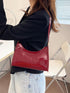 QWINEE Women's Artificial Patent Leather Tote Bag Square Bag Satchel Purse Handbags Ladies Shoulder Totes Bag Crossbody Bags...