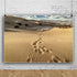 7x5ft Desert Landscape Photography Background Blue Sky White Clouds Desert Footprints Natural Scenery Background for Party Supplies Party Decorati...