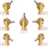 Giraffe Tools Pressure Washer Pivoting Coupler, 7 Angles Gutter Cleaner Attachment, 240 Degree Rotation, 1/4“ Quick Connect, 4000 PSI...