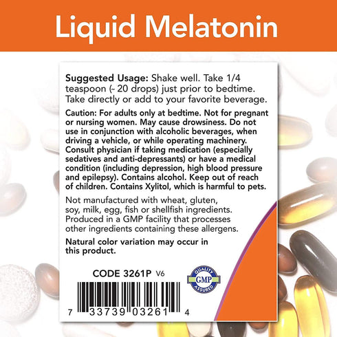 NOW Supplements, Liquid Melatonin, 3 mg Per Serving, Fast Absorbtion and Great Taste, 2-Ounces...