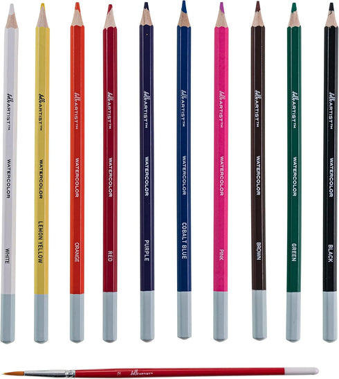 Hello, Artist! Watercolor Pencil Set 11 Pieces, Multi...