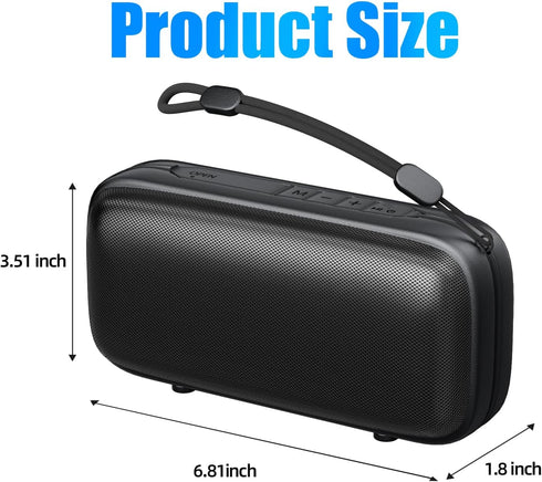 Mini Bluetooth Speaker,Portable Wireless Speakers -Loud Stereo Sound,Support TWS/AUX/TF Card,Lanyard Design for Hiking,Biking,Trip,True Wireless S...