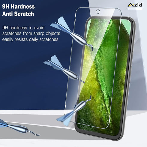 2 Pack Designed for Google pixel 8a Screen Protector Tempered Glass 9H,Shatterproof,Scratch-Resistant,Bubble Free,Google pixel 8a Screen Protector...