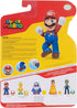 Super Mario Nintendo 4-Inch Mario Poseable Figure with Power up Mushroom Accessory. Ages 3+ (Officially licensed)...