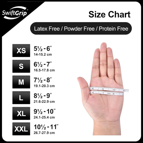 Disposable Nitrile Exam Gloves, 3-mil, Black Nitrile Gloves Disposable Latex Free for Medical, Cooking & Esthetician, Food-Safe Rubber Gloves, Pow...