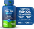 ORZAX Omega 3 Fish Oil 1200 mg - EPA DHA Omega 3 Supplement - Heart, Eye, Joint, and Nerve & Brain Supplement - Lemon Flavored - 120 Softgels Caps...