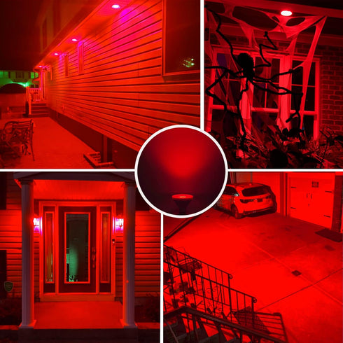 CICINY Par38 Red Flood Light Bulb - 15W (100Watt Equivalent) - E26 Base Red LED Flood Lights 2 Pack, Party Decoration, Porch, Home Lighting, Holid...