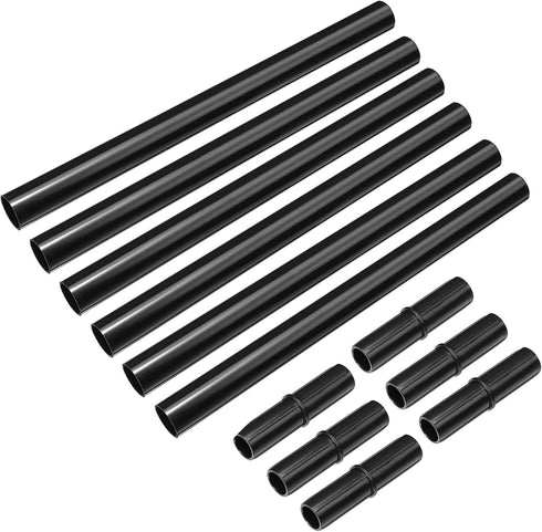 MECCANIXITY Solar Torch Light Extension Pole and Joint Kit 12 Inch Landscape Light Replacement Connector for Garden Pathway Lighting, 6 Set...