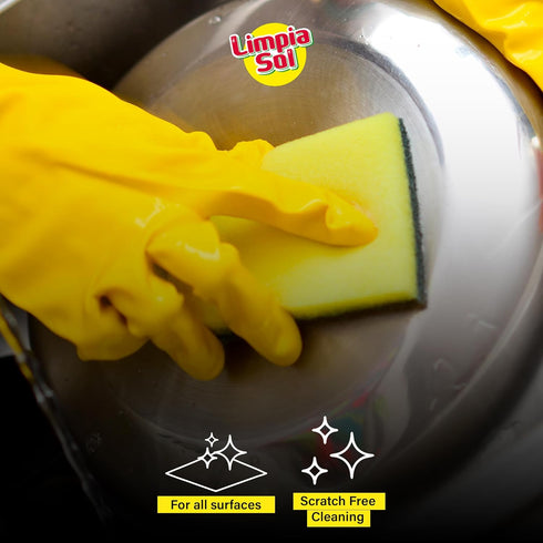 | Pack 12 Sponge Multipurpose | Cleaning Supplies Sponges | Dish Scrubber - Home & Kitchen Utensils | Cleaning Tools...