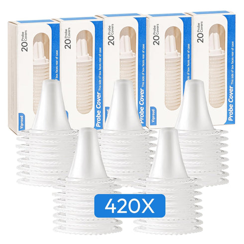 420X Ear Thermometer Probe Covers, for All Braun Thermometer Ear Covers, Lens Filters, Refill Caps, BPA Free Disposable Covers (420)...