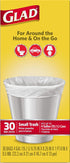 Glad Trash Bags, Small Garbage Bags - 4 Gallon White Trash Bag - 30 Count...