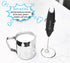 Elementi Handheld Milk Frother with Stand - Mini Mixer for Powder Drinks - Handheld Frother for Coffee - Electric Wisk - Hand Mixer Cordless - Spe...