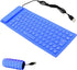 Soft Silicone Keyboard, Foldable Keyboard, Silent, Portable Silicone Wired Keyboard, USB+PS2 Interface, Convertible, Waterproof and dustproof, for...