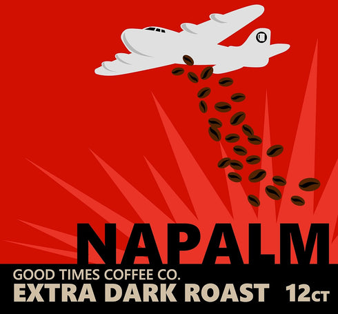 Napalm Coffee Extra Dark Roast, 100 Percent Arabica, Single Serve Cups for Keurig K-Cup Pod Brewers, 12 Count (Pack of 2)...