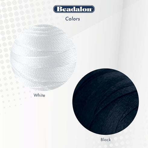 Beadalon Silk Thread, Size F / .014 in, Black, 0.5 oz, 420 ft...