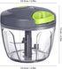 Food Chopper Vegetable Cutter, Cambom Chopper Hand String Vegetable Chopper Onions Cutter for Vegetable Fruits Nuts BPA Free Food Safe Material 65...