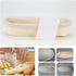 ANPHSIN 13" Banneton Bread Proofing Basket - Sourdough Basket Loaf Brotform, Oval Dough Rising Bowl with Liner for Homemade Bread Making Baking Su...