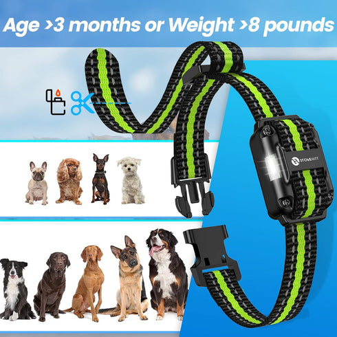 Dog Training Collar with 7 Training Modes, 2600Ft Remote Electronic Dog Shock Collar, Electric Shock Collar for Small Medium Large Dogs (Green)...