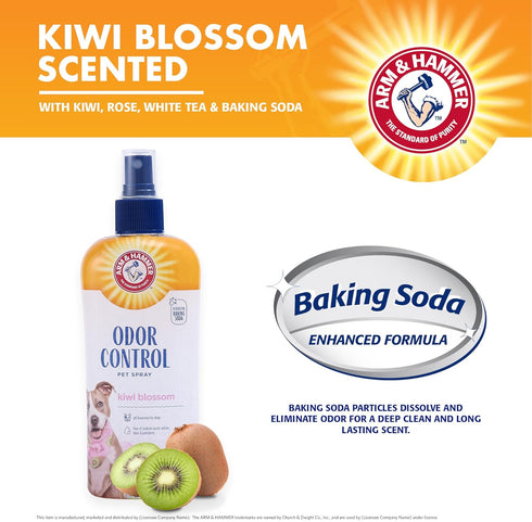 Arm&Hammer For Pets Super Deodorizing Spray for Dogs, Best Odor Eliminating Spray for All Dogs&Puppies|Arm & Hammer Baking Soda Formula with Kiwi ...