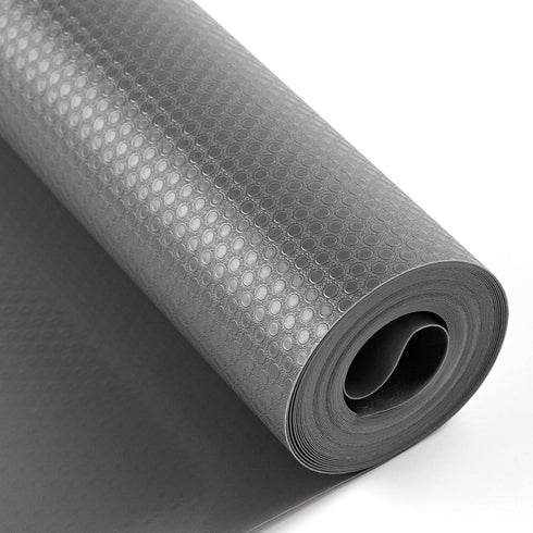 Bloss Plastic Shelf and Drawer Liner, Non Adhesive Shelf Liner for Cabinets, Storage, Kitchen, Desks, Decor Cupboard Liner(Grey, 17.7"×59")...